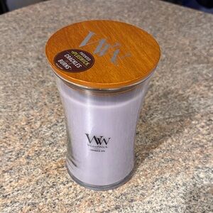 21.5 oz WoodWick Lavender Spa Candle with Wooden Lid
